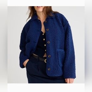 J.CREW Faux Sherpa Barn Jacket Size L